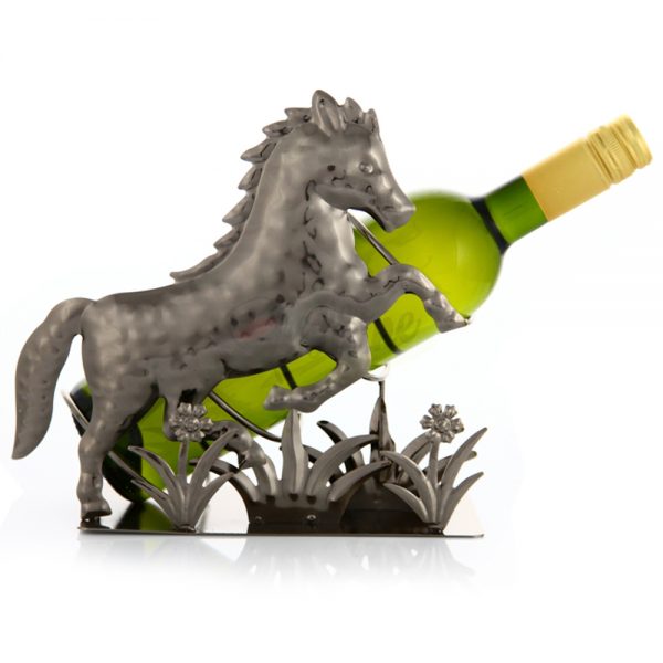 Kovový stojan na víno s motívom Kôň, Promitor Vinorum | regioWine